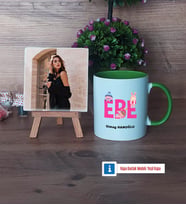 Ebe Fotoğraflı Dekoratif Taş, Kupa Bardak Beyaz Hediye (Model 14)