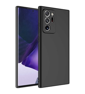 Samsung Galaxy Note 20 Ultra Kılıf Özel Orijinal Lansman Serisi, İçi Kadife, Pürüzsüz Yumuşak ve Mat TPU Silikon (Siyah)