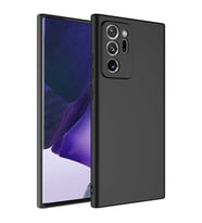 Samsung Galaxy Note 20 Ultra Kılıf Özel Orijinal Lansman Serisi, İçi Kadife, Pürüzsüz Yumuşak ve Mat TPU Silikon (Siyah)