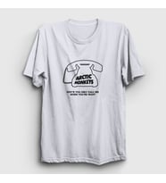 Presmono Unisex Sarı High Arctic Monkeys T-Shirt 13705tt (Beyaz)