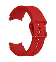 Microsonic Samsung Galaxy Watch 6 44mm Kordon Solid Silicone Band Açık Yeşil (Kırmızı)