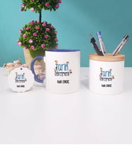 Tarih Öğretmeni Kupa Bardak Kırmızı Kalemlik ve Anahtarlık (Model 2)