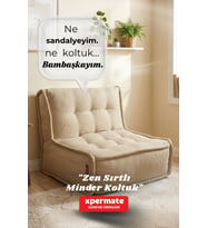 Xpermate Zen Sırtlı Minder Koltuk İskandinav Tarzı Ergonomik Yer Koltuğu Sırtlıklı Oturma Minderi 80X60 (Bej)