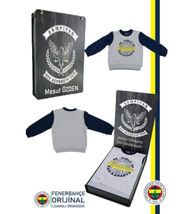 Fenerbahçe Orijinal Lacivert Bebek Sweat Republic Of Fenerbahçe Kişiye Özel Kutu (Lacivert)