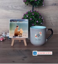 Anneye Doğum Günü Hediyesi Fotoğraflı Dekoratif Taş, Kupa Bardak Beyaz Hediye (Model 10)