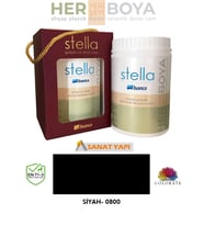 Bianca Stella Su Bazlı Saf Akrilik Boya 1lt (Siyah)