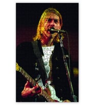 Cakapuzzle Kurt Cobain Sahnede Görsel Puzzle Yapboz MDF (Ahşap) (500 Parça)