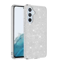 Galaxy A14 Kılıf Zore Shining Simli Silikon Kılıf (Gümüş)