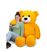180 Cm Renkli Pelüş Büyük Ayıcık (Sarı)