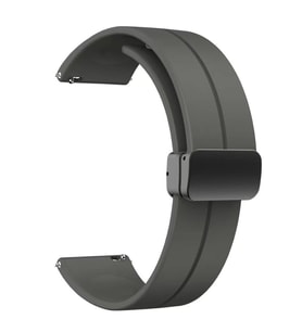 Galaxy Watch Active 2 44mm KRD-84 20mm Silikon Kordon (Koyu Gri)