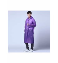 Unisex Mor Yağmurluk (Mor)