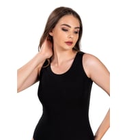 Jiber Kadın Likralı Geniş Askılı Atlet 549 - 3 Adet (Siyah)