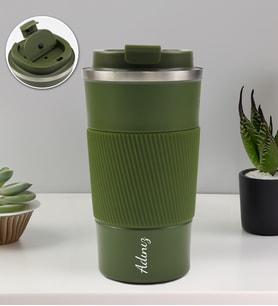 Kişiye Özel 500 ML Çelik Termos (Yeşil)