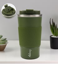 Kişiye Özel 500 ML Çelik Termos (Yeşil)