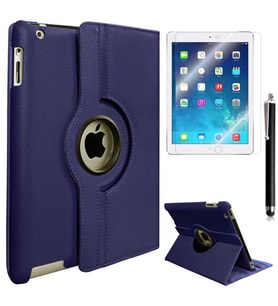 Apple iPad 2 3 4 Zore Dönebilen Standlı Tablet Kılıfı (Lacivert)