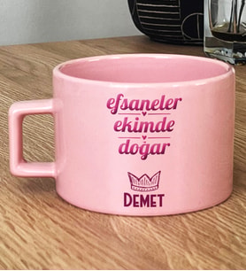 Kişiye Özel Terazi Akrep Burcu Hediye Pastel Fincan Doğum Günü Hediyesi (Pembe)