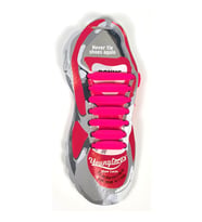 Young Laces Yeni Nesil Silikon Ayakkabı Bağcığı 14 Adetli Set Bağcık Bağlamaktan Kurtarır TA007 (Pembe)