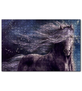 Cakapuzzle Kahverengi Muhteşem Aygır ve Yelesi  Puzzle Yapboz MDF (Ahşap) (1000 Parça)