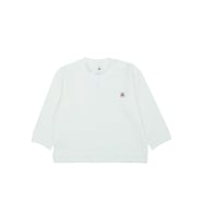 Omzu Çıtçıtlı Basic Sweatshirt (Beyaz)