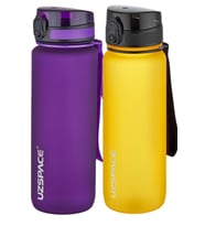 Uzspace 2'li Tritan Matara Seti 800 ml 14 Farklı Renk Seçeneği FiftyFifty (Mor-Turuncu)