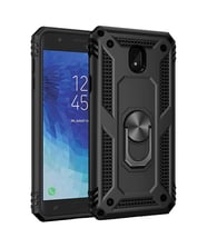 Microsonic Samsung Galaxy J7 Pro Kılıf Military Ring Holder (Siyah)