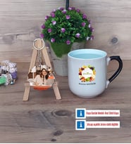 Diyetisyen Kupa Bardak Beyaz ve Fotoğraflı Ahşap Anahtarlık Hediye (Model 10)