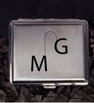 Sevgililere Özel Harfli Metal Sigara Tabakası 106968 (Turkuaz)