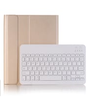 Apple iPad Pro 11 1.Nesil Kablosuz Klavyeli Case Mobax A1980 A2013 A1934 A1979 (Gold)