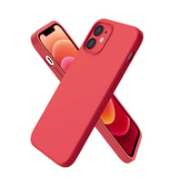 iPhone 11 Kılıf Kamera Korumalı Silikon Rubber Arka Kapak (Kırmızı)