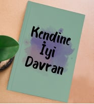 BK Gift Hayat Mottosu Tasarımlı Sert Kapaklı Su Yeşili Defter, Arkadaşa Hediye, Yeni İş Hediyesi, Doğum Günü Hediyesi, Anı Defteri (Model 5)