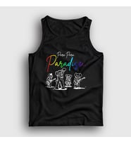 Presmono Unisex Beyaz Paradise Coldplay Atlet 471262tt (Siyah)