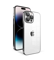 iPhone 14 Pro Kılıf Garaj Kenarları Renkli Kamera Korumalı Kılıf (Siyah)