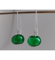 Cam Küre Küpe (Yeşil)