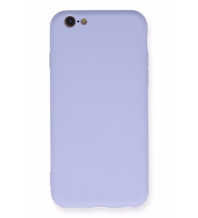 iPhone 6 Plus Kılıf Kamera Korumalı Silikon Rubber Arka Kapak (Lila)