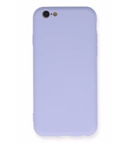 iPhone 6 Plus Kılıf Kamera Korumalı Silikon Rubber Arka Kapak (Lila)