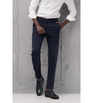 Slimfit Pamuklu Likralı Esnek Mevsimlik Kumaş Pantolon (Lacivert)