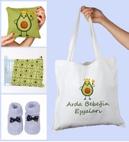 eJOYA Bebeklere Özel Çantasında Kişiye Özel Battaniye Yastık Ve Patik Bebek Hediye Seti 109829 (Mavi)