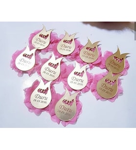 Kişiye Özel Pleksi Bebek Magnet Hatıra (Gümüş)