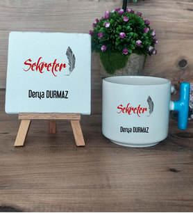 Kişiye Özel Sekreter Hediye Seti Kupa Bardak T Kulplu ve Dekoratif Taş Sekretere Hediye (Model 3)