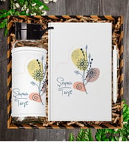Kişiye Özel Defter Kalem Ve Matara Hediye Seti 94759 (Füme)
