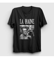 Presmono Unisex Beyaz Vinz Film La Haine T-Shirt 500183tt (Siyah)