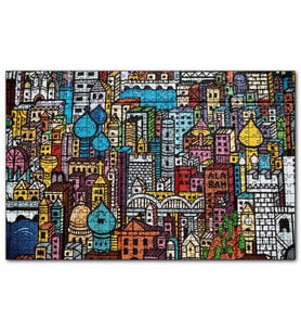 Cakapuzzle Şehir Motifleri Duvar Boyama  Puzzle Yapboz MDF (Ahşap) (500 Parça)