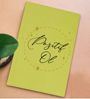 BK Gift Hayat Mottosu Tasarımlı Sert Kapaklı Sarı Defter, Arkadaşa Hediye, Yeni İş Hediyesi, Doğum Günü Hediyesi, Anı Defteri (Model 4)