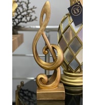 Dekoratif Sol Aanahtarı Biblo (Gold)