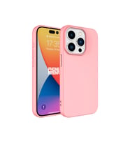 İphone 15 PRO MAX Uyumlu İçi Kadife Süet Yumuşak Liquid Silikon Lansman Kılıf (Pembe)