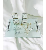 Intimacy Gümüş Söz Tepsisi (Beyaz)