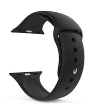 Microsonic Apple Watch Series 4 40mm Silikon Kordon (Siyah)