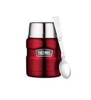 THERMOS STAINLESS KING YEMEK TERMOSU PASLANMAZ ÇELİK UZUN SÜRE KORUMA 470 ml (Kırmızı)