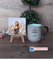 En İyi Öğretmen Fotoğraflı Dekoratif Taş, Kupa Bardak Beyaz Hediye (Model 10)