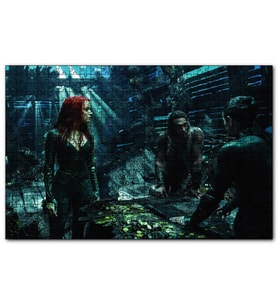 Cakapuzzle  Jason Momoa Amber Heard Görseli  Puzzle Yapboz MDF (Ahşap) (1000 Parça)